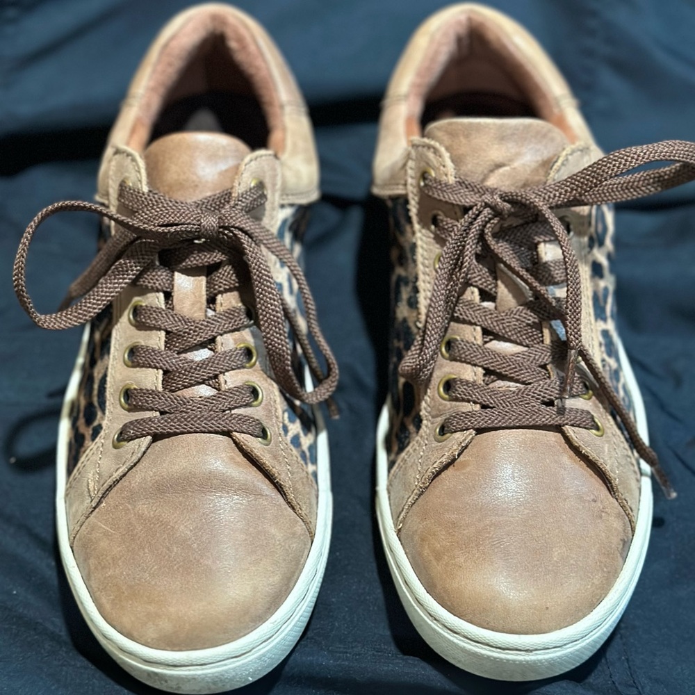 Born Leopard Leather Sneakers